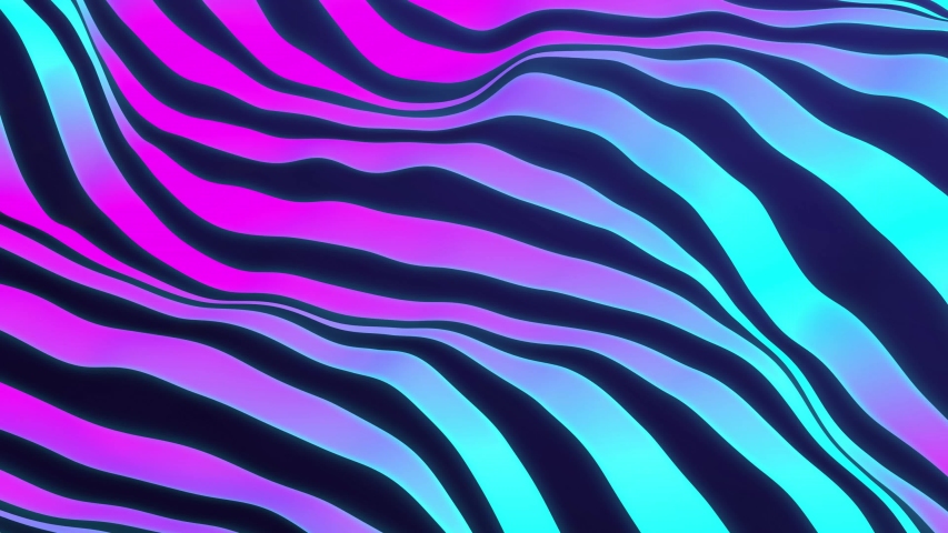 4k 3D animation of rows and rows of colorful purple and pink stripes rippling. Colorful wave gradient animation.. Future geometric patterns motion background. 3d rendering | Shutterstock HD Video #1057204930