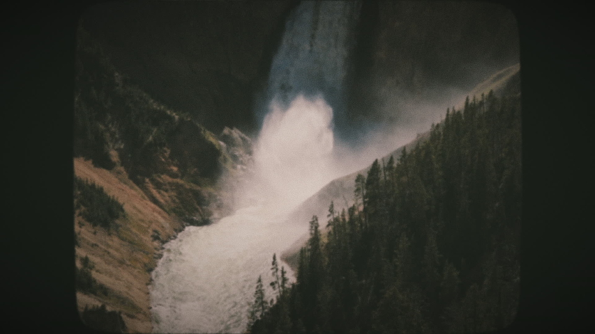 Upper Falls landscape in Yellowstone National Park image - Free stock ...