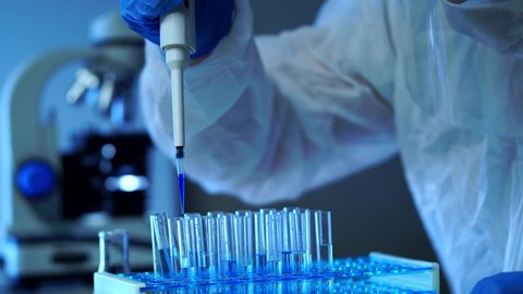 Medical Development Laboratory Black Scientist Wearing Stock Footage Medical Development Laboratory Black Scientist Wearing Stock Footage