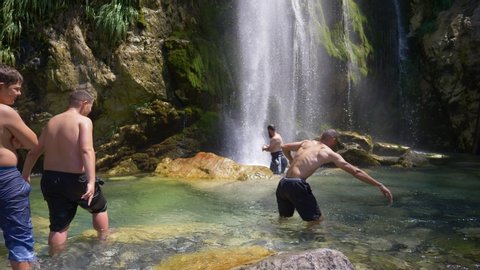 578 Men showering together Stock Video Footage - 4K and HD Video Clips