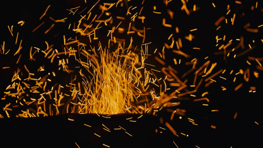 Spark rising. Ron's Sparks and embers