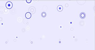4K looping dark blue, yellow animation with spheres. Quality abstract video with circle structure. Flicker for designers. 4096 x 2160, 30 fps.