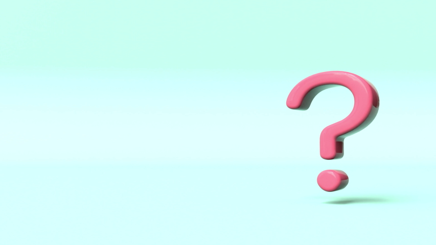 Rotating Question Mark symbol animation icon. Symbol presentation and ...