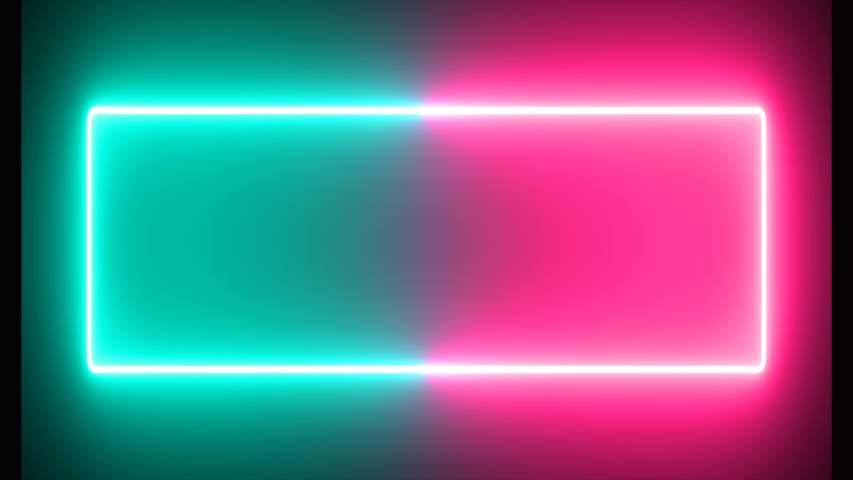 Glowing Neon Sign Frame Flicker | Shutterstock HD Video #1057393285