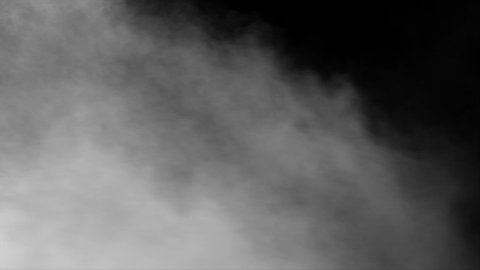 Effect of fog coming out quickly from the left side and spreading slowly on the background from the Vapor collection - Smoke VFX Video Element.