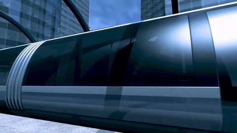 Animation High speed rail. High Speed Train Stock Video Footage