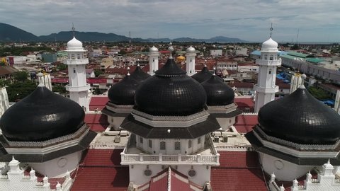Baiturrahman Grand Mosque in Banda Aceh, Indonesia. Masjid Raya Baiturrahman built in 1612.