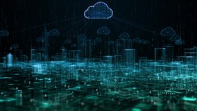 Smart city of cybersecurity digital data of futuristic and technology of the internet and big data of cloud computing using artificial intelligence, 5g connection data analysis background concept. - Powered by Shutterstock - Get 15% off with code: PIKWIZARD15