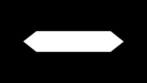 drawn simple rectangular frame on alpha Stock Footage Video (100% ...