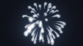 Concert Elements. Panel with the LED bulb. Abstract background with animation of zoom circles in led screen. Colorful dance floor with several shining. Spangle Glitter. - Powered by Shutterstock - Get 15% off with code: PIKWIZARD15