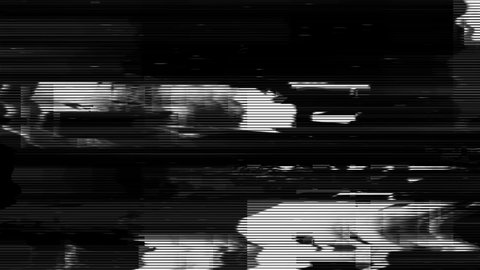 Glitch noise static television VFX pack. Visual video effects stripes background,tv screen noise glitch effect.Video background, transition effect for video editing, intro and logo reveals with sound. స్టాక్ వీడియో