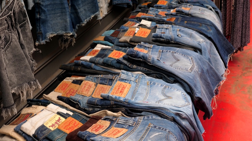 11 Lee jeans Stock Video Footage - 4K 