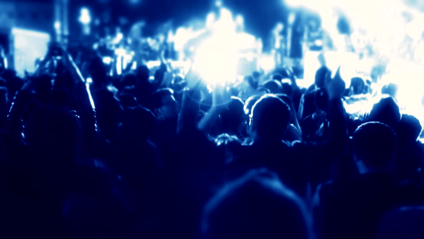 Crowd singing artist cheering, rock music, pop music, slow music, rap music scene shows Concert crowd applause concert stage and concert hall,Night rock concert, People cheer move lift clap their hand Royalty-Free Stock Footage #10574876