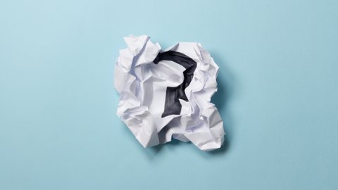 Crumpled Paper Ball Stop Motion Animated Stock Footage Video (100%  Royalty-free) 1057575955 | Shutterstock