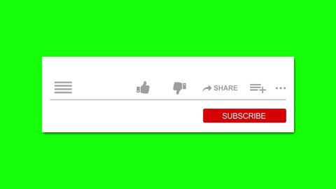 Share Like and Subscribe. Animation of a mouse cursor hitting the like button and subscribing with notifications