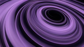 Gravitational waves in a binary system. Purple abstract line-shaped waves on a black background. Spiral Galaxy Isolated. Scientific educational concept. Space gravitation. 3d rendering animation in 4K - Powered by Shutterstock - Get 15% off with code: PIKWIZARD15