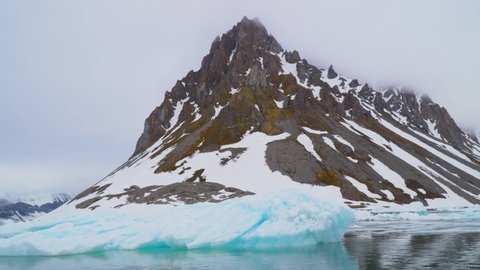 floating Iceberg bits Spitsbergen, Svalbard
