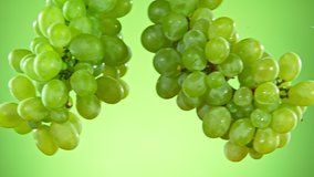 Super Slow Motion Shot of Fresh Grapes Collision with Splashing Water. Filmed on high speed cinema camera at 1000fps. - Powered by Shutterstock - Get 15% off with code: PIKWIZARD15