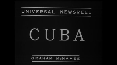 CIRCA 1934 - Cuban soldiers fire on revolutionary protestors.