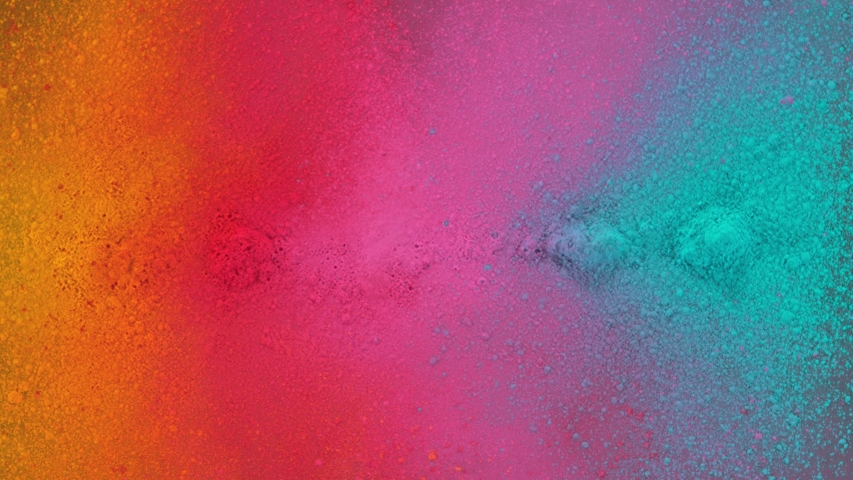 Super Slow Motion Shot of Rainbow Color Powder Explosion Isolated on Black Background at 1000fps. Royalty-Free Stock Footage #1057638751