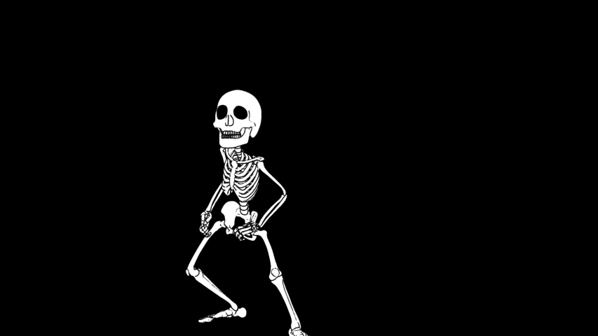 funny skeleton dance video download