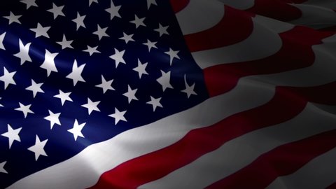 US American Flag Loop. United States of America waving video gradient background. American flag waving video download. USA flag for Independence Day, 4th of july US American Flag Waving 1080p Full HD