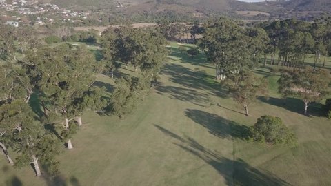 Flight through fairway trees to fifteenth hole on Knysna Golf Course