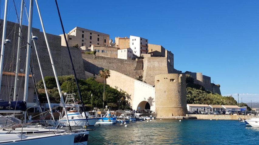 Port of Calvi, North of Corsica, France