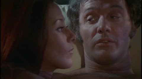 CIRCA 1970 - In this classic exploitation movie, while a couple is in bed, the man warns his girlfriend to stay off drugs.