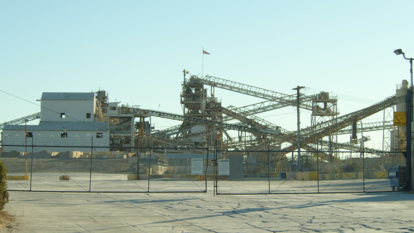 Closed Industrial Facility with Conveyor Belts - Wide