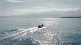Gili Trawangan boat drone clip