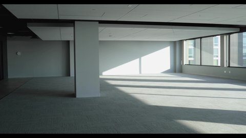 Empty office interior in a city high-rise.