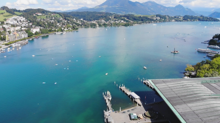 Lake Lucerne in Switzerland also called Vierwaldstaetter See in Switzerland - travel photography