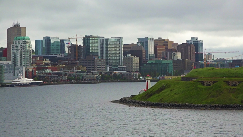 Canada. Halifax. Capital of the province of Nova Scotia. Downtown skyscrapers. City of Glory.