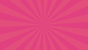 pop art style pink background animation ,4k video animated