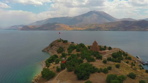 The Cathedral of the Holy Cross on Akdamar Island, in Lake Van in eastern Turkey, is a medieval Armenian Apostolic cathedral.