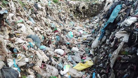Garbage waste of the metropolis. Environmental pollution