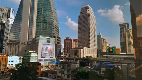 Bangkok, Thailand - 20 august  2020 : Time lapse at Bangkok city life