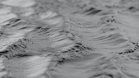 Close up of waves floating slowly from the left side to the right side from the Abyss collection - Water VFX Video Element.