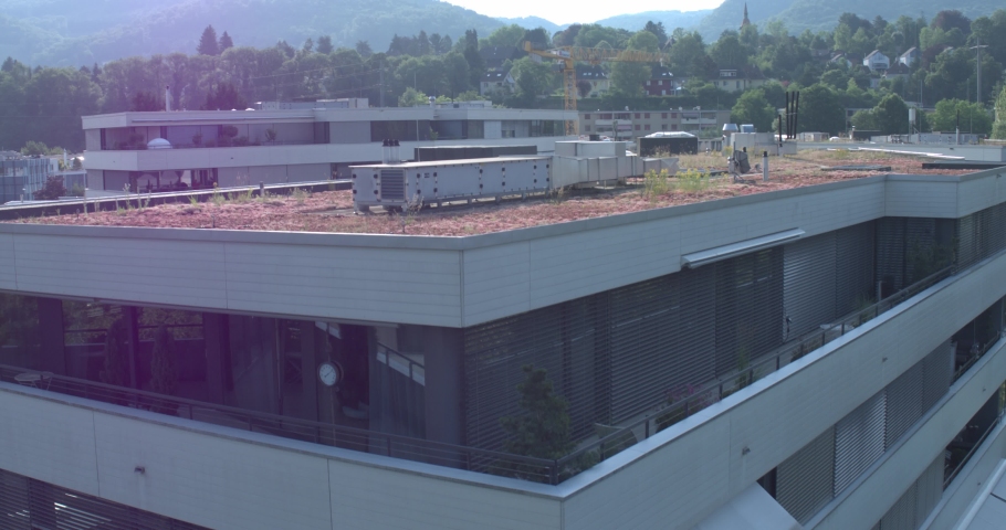 Ariel view of Modern architecture in Switzerland.
Reinach is a municipality in the district Arlesheim in the canton of Basel-Country in Switzerland.
