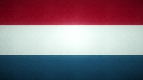 flag of the netherlands waving in the wind - 3d illustration