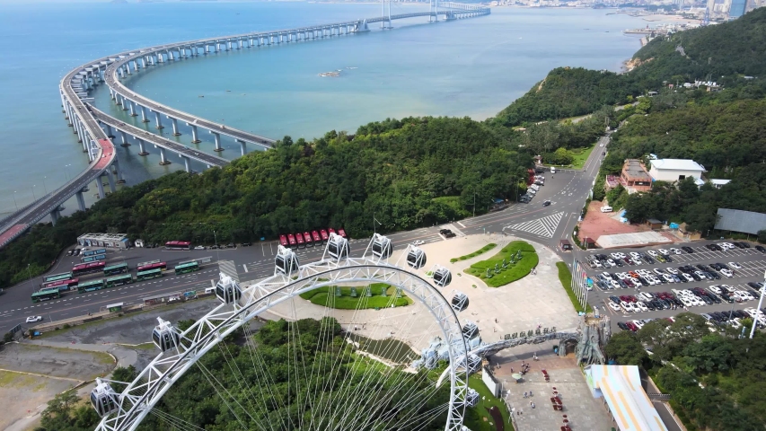 China Dalian Xinghai Harbour bridge