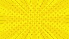 Abstract yellow comic radial ray background. Comic book cover illustration. Useful for website design, banner, print media, mobile apps and social media posts. - Powered by Shutterstock - Get 15% off with code: PIKWIZARD15