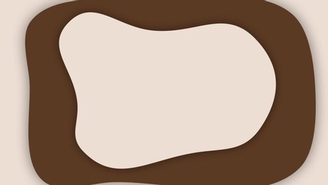 Animated abstract loop background with brown and beige colors Video de stock