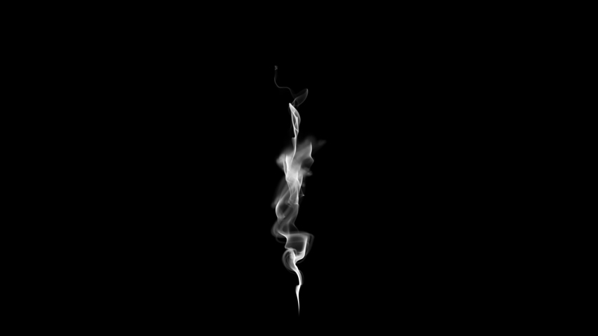 Volumetric Smoke Steam: delicate slow motion with elegant swirl movement.