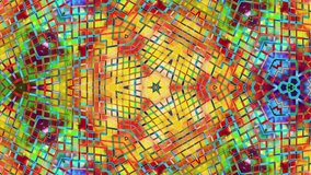 Liquid iridescent symmetrical pattern like kaleidoscope with waves. 3D stylish looped abstract bg, wavy structure of brilliant liquid glass with beautiful gradient colors. 4k - Powered by Shutterstock - Get 15% off with code: PIKWIZARD15