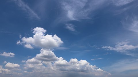 time lapse of beautiful blue sky with clouds background Sky clouds.Sky with clouds weather nature cloud blu Blue sky with clouds and sun 