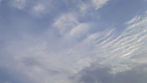  Beautiful blue sky, white clouds, india,nature video clip.