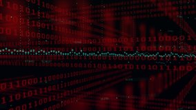 Animation of red binary coding, green stock market and financial data processing on black background. Global finances business concept digitally generated image. - Powered by Shutterstock - Get 15% off with code: PIKWIZARD15