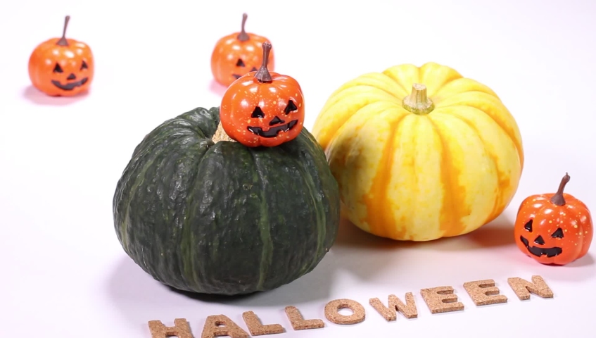 Halloween image,Mini pumpkin and pumpkin ornament